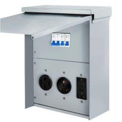 RV Electrical Panel with Circuit Breakers