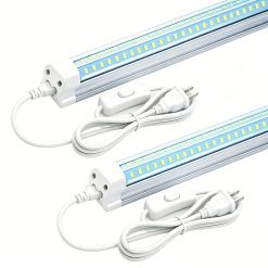 2-Pack T8 2 ft LED Shop Lights